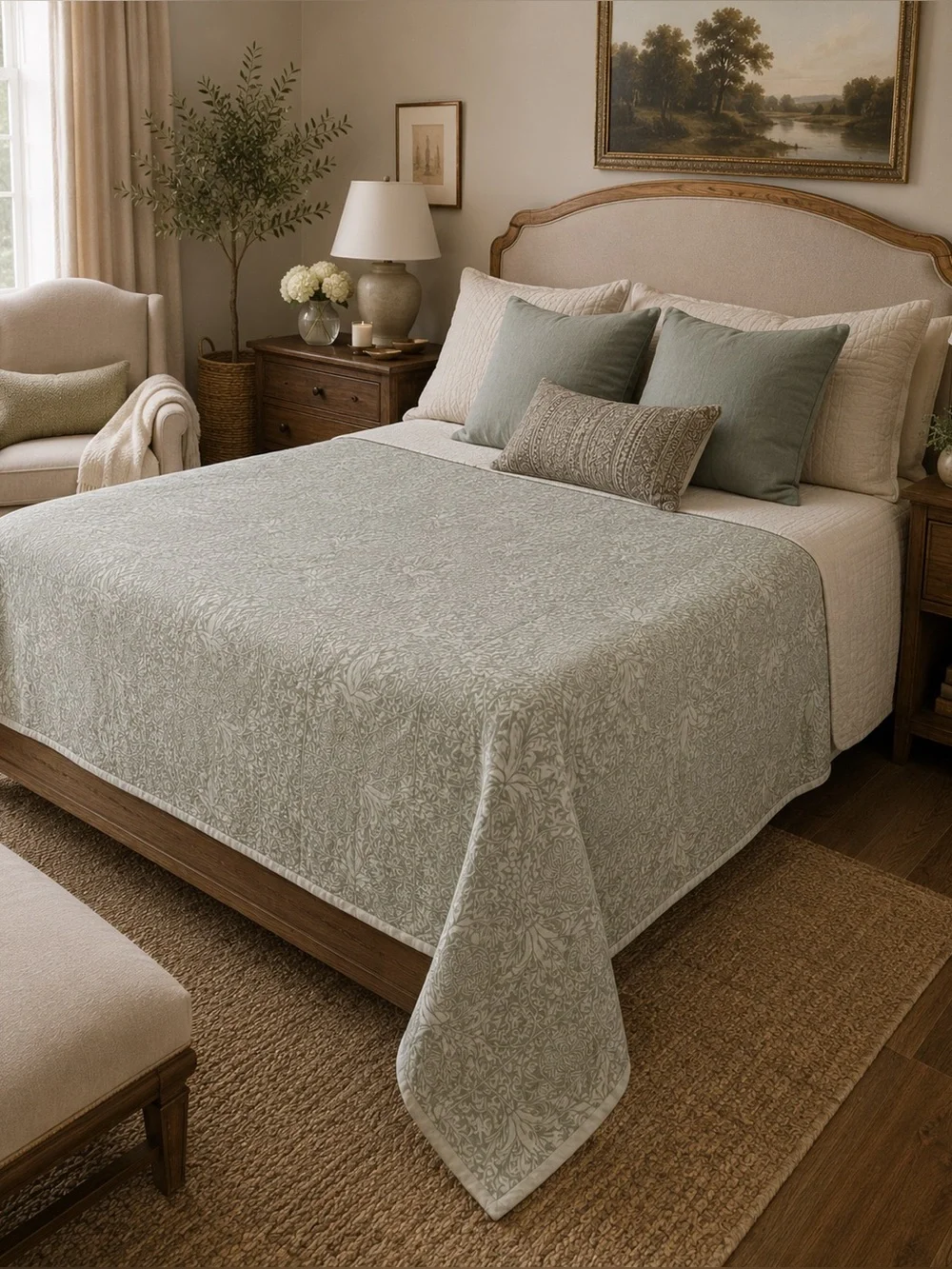 MORRIS & CO. Decorative Designer Topper Bedspread #0501263